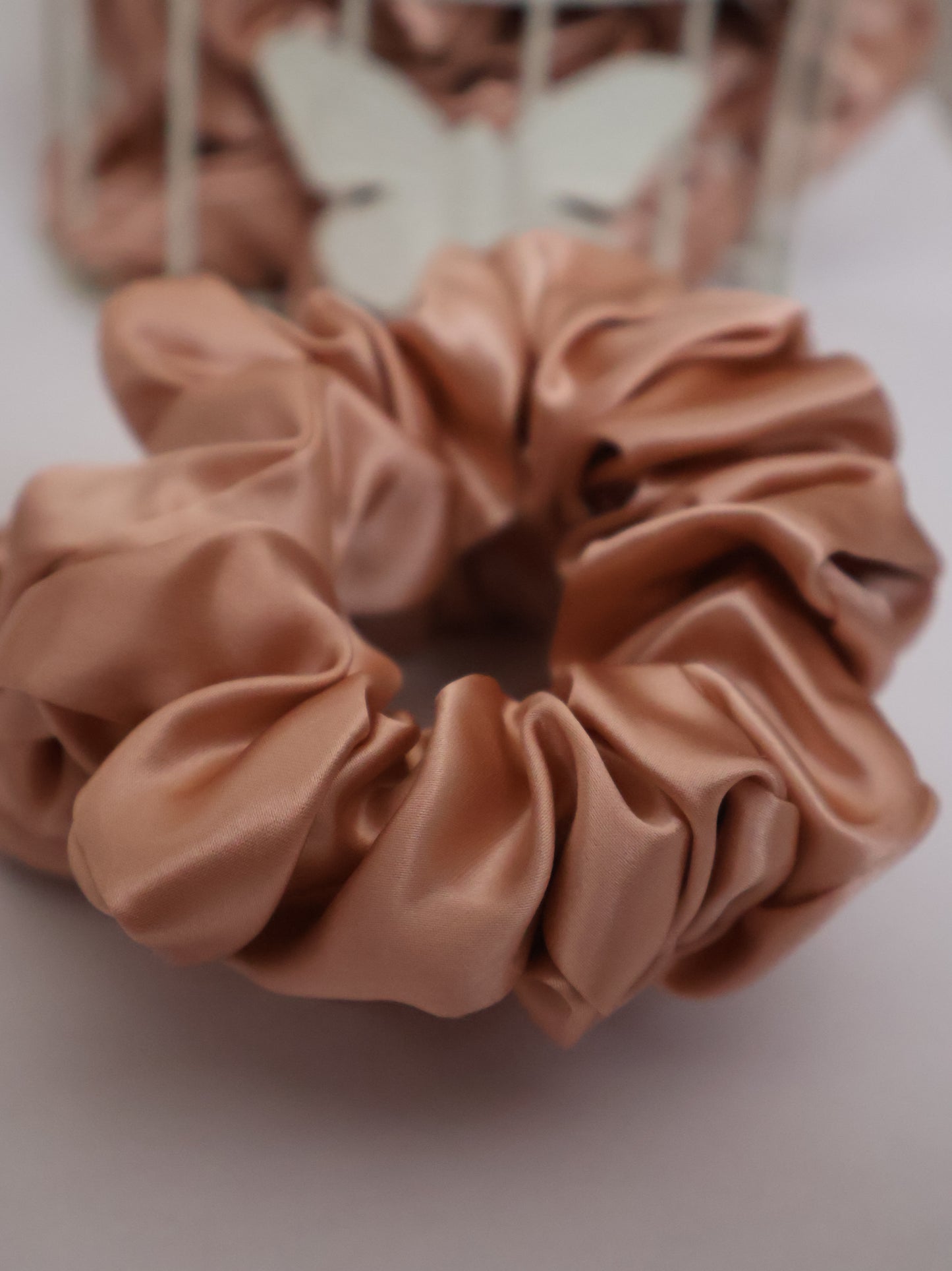 Silk Scrunchie - Rose Gold - Thick 3.5cm