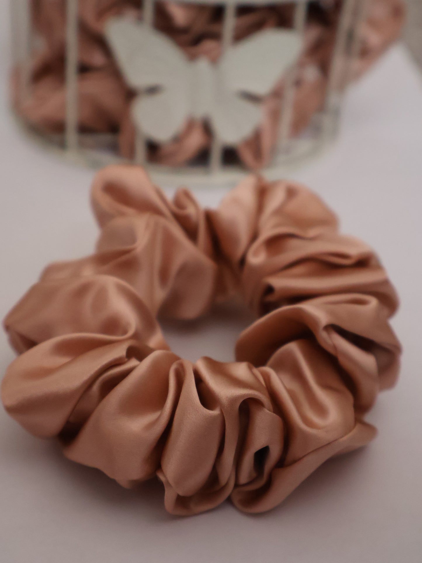 Silk Scrunchie - Rose Gold  - Thick 3.5cm